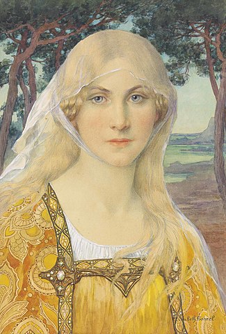 A girl wearing Breton costume