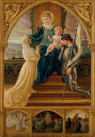 Vierge À L'enfant, Entre Sainte Geneviève Et Jeanne D'arc