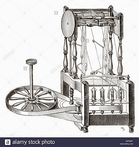 Arkwright's Water Frame spinning machine