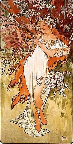 4 Estaciones Primavera (Alfons Mucha)
