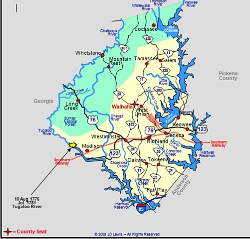 Tugaloo river ,sc Andrew Pickens defeats Cherokees