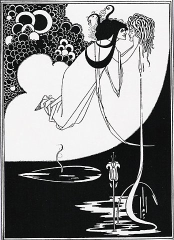 La mujer en la luna (Aubrey Beardsley)