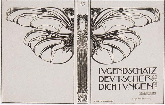 Cover Design for Ewart Felicie Jugendschatz German seals (Koloman Moser)