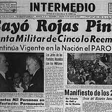 Rojas Pinilla entrega el Poder