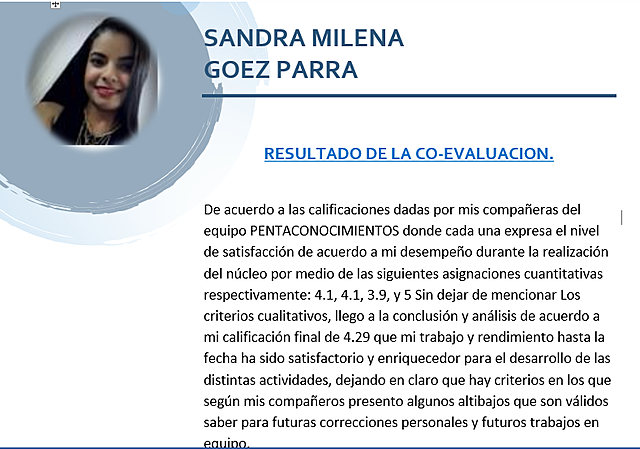 ANÁLISIS DE LA COEVALUACIÓN