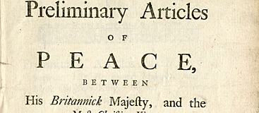 British and Americans sign preliminary Articles of Peace