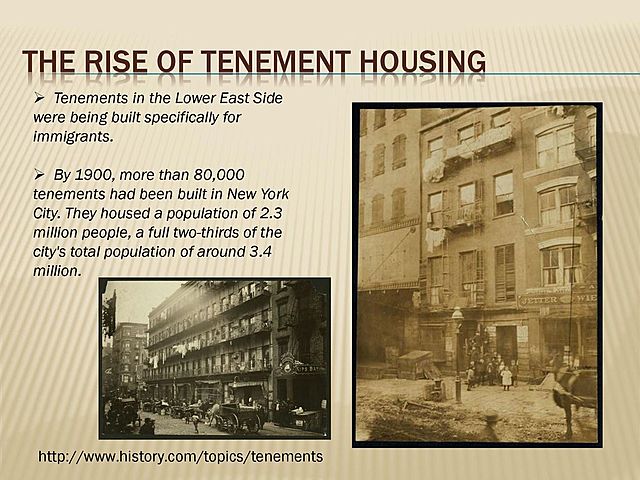 The Rise of Tenement Housing