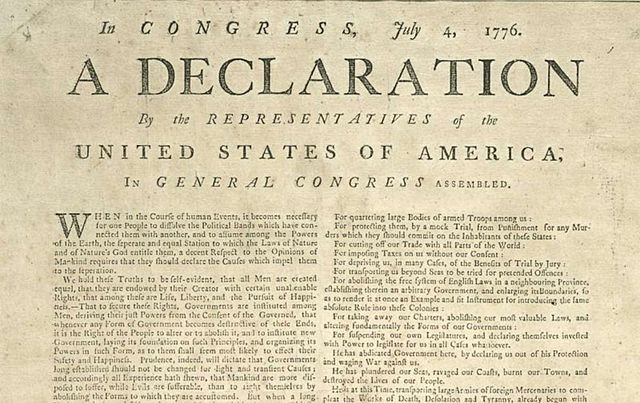 The Declaration of Independence is Adopted