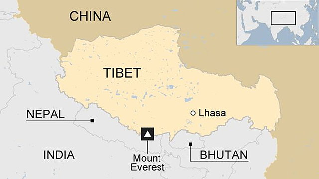 Tibet bliver en del af folkerepublikken