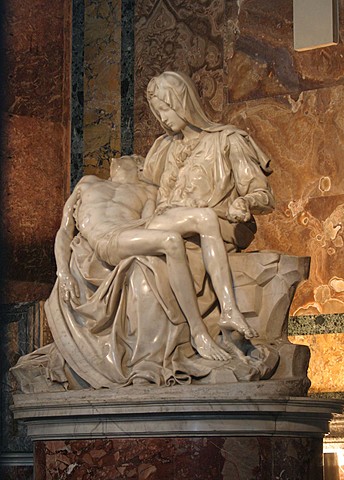 Michelangelo sculpted the Pieta