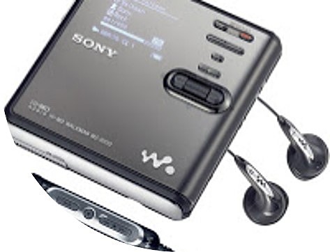 MiniDisc y reproductor MiniDisc.