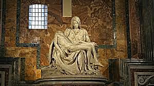Michelangelo sculpted the Pieta.