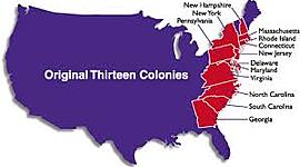 Timeline: 13 Colonies