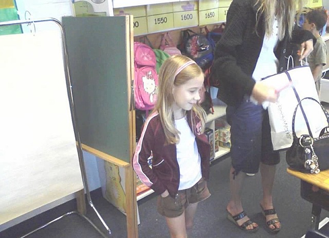 I moved to back to America and started first grade