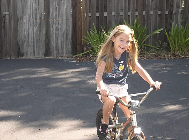 I rode a bike without training wheels