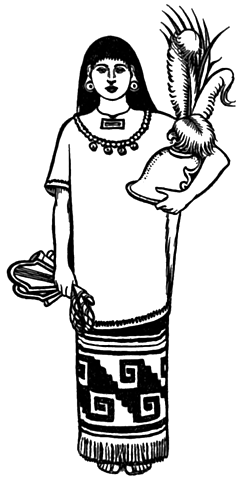 Indumentaria prehispánica mujer