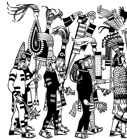 Prendas básicas de la  indumentaria prehispánica GUERREROS