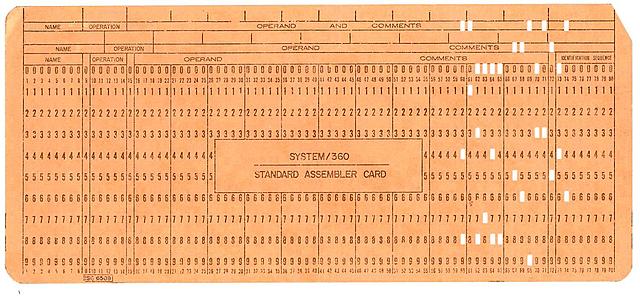 Las tarjetas perforadas