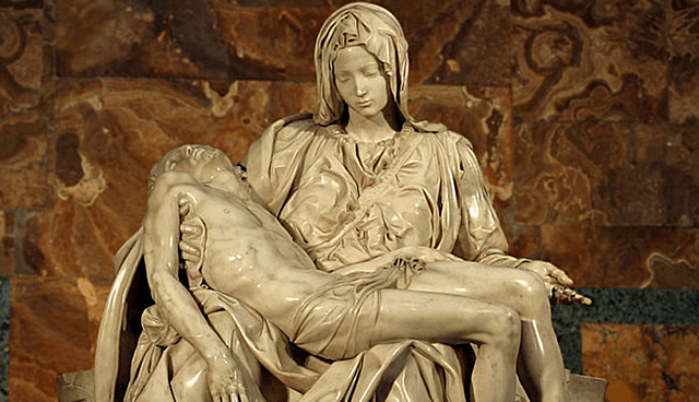 Michelangelo sculpted the Pieta