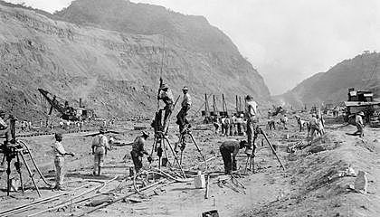 Panama Canal U.S. Construction Begins