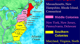 Timeline: 13 Colonies