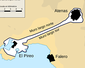 Enderrocament de les muralles d'Atenes