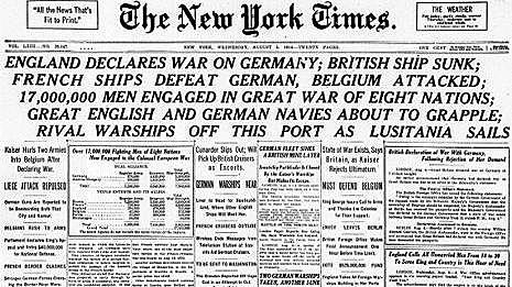 britan declares war on germany