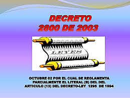Decreto 2800