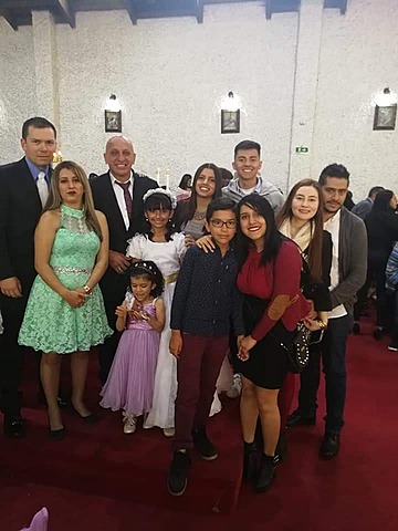 En la primera comunion de mi sobrina