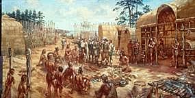 Only 60 out of 500 settlers in Jamestown survive the winter of 1609. "Starving time"