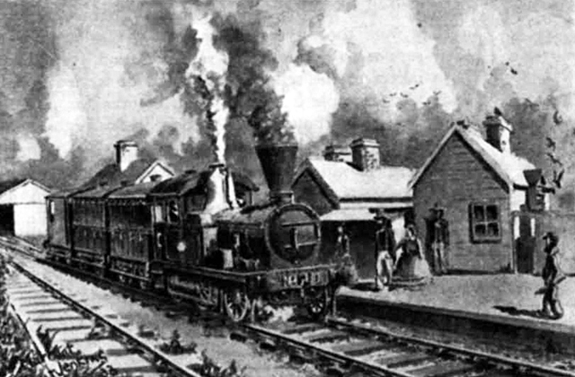 Primera línea de ferrocarril