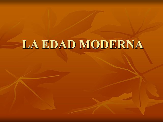 Edad Moderna