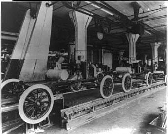 Cadena Montaje- Automóvil Ford T en Estados Unidos