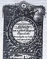 La primera constitució espanyola.