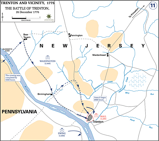 Battle at Trenton and Princeton