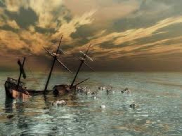 Naufraga en costas portuguesas por causa de un combate naval