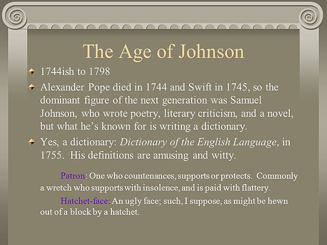 The Age of the dictionary