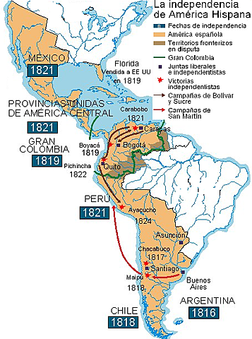 EMANCIPACIÓ DE L'AMÈRICA HISPÀNICA