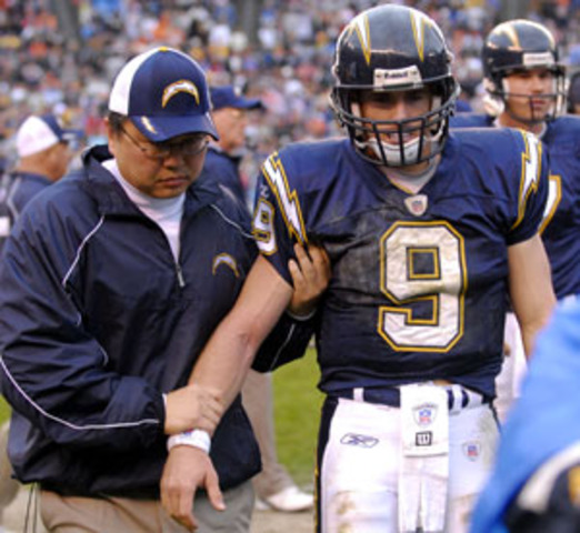 Drew Brees goes down