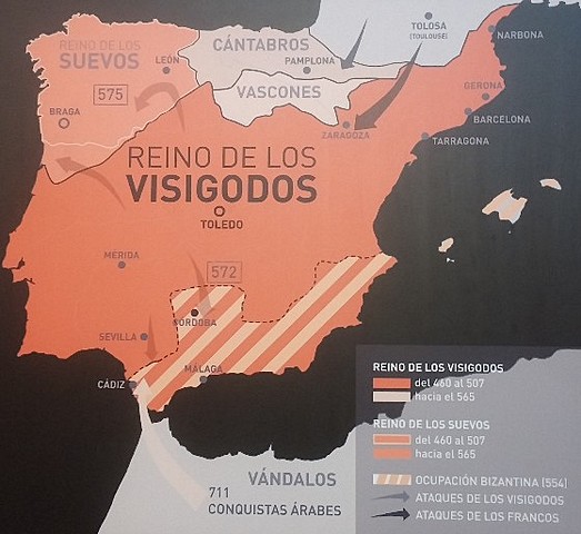 El reino visigodo de Toledo y su fin