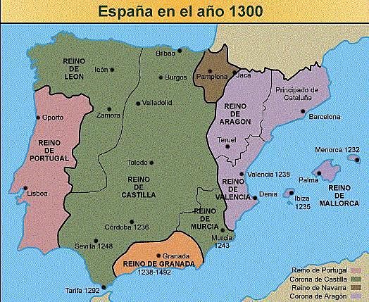Territorio musulmán en la península