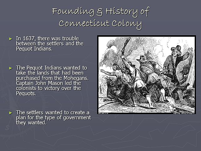 Puritans establish the colony of Connecticut