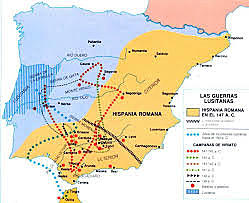 -Guerra contra los lusitanos. 155-139 a.c