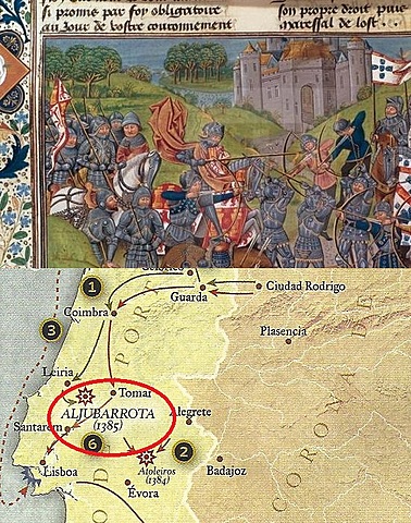 Batalla​ ​de​ ​Aljubarrota​ ​frente​ ​a​ ​Portugal