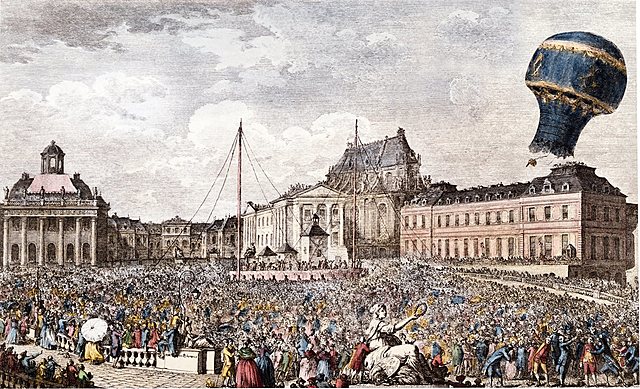 Dos globos aerostáticos