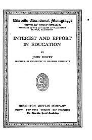 Dewey's Monograph on Interest and Effort