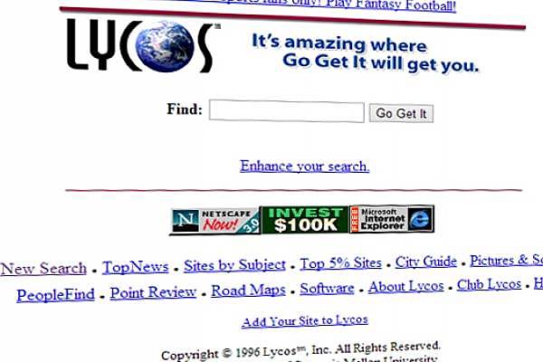 Se lanza el buscador Lycos