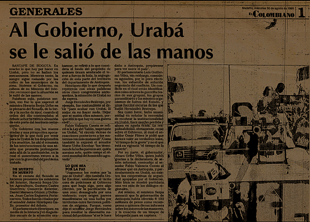 Uraba - disputa en el Uraba