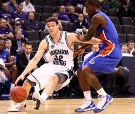 Jimmer ties the most points scored for BYU in a tournament game with 37