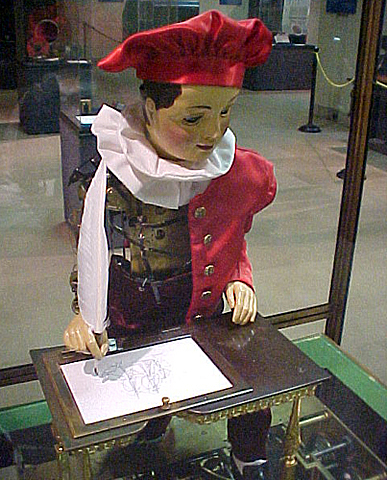automate dessinateur-ecrivain de millardet robot